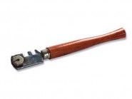 Стеклорез 6-роликовый с деревянной ручкой