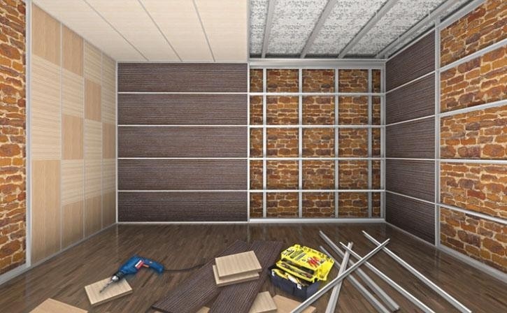 Можно ли потолок обшить панелями ПВХ?