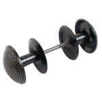 РУЧКА-КНОПКА ДВЕРНАЯ РДК-115 ант/бел/серебро