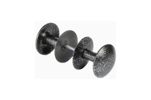 РУЧКА-КНОПКА ДВЕРНАЯ РДК-110 ант/серебро